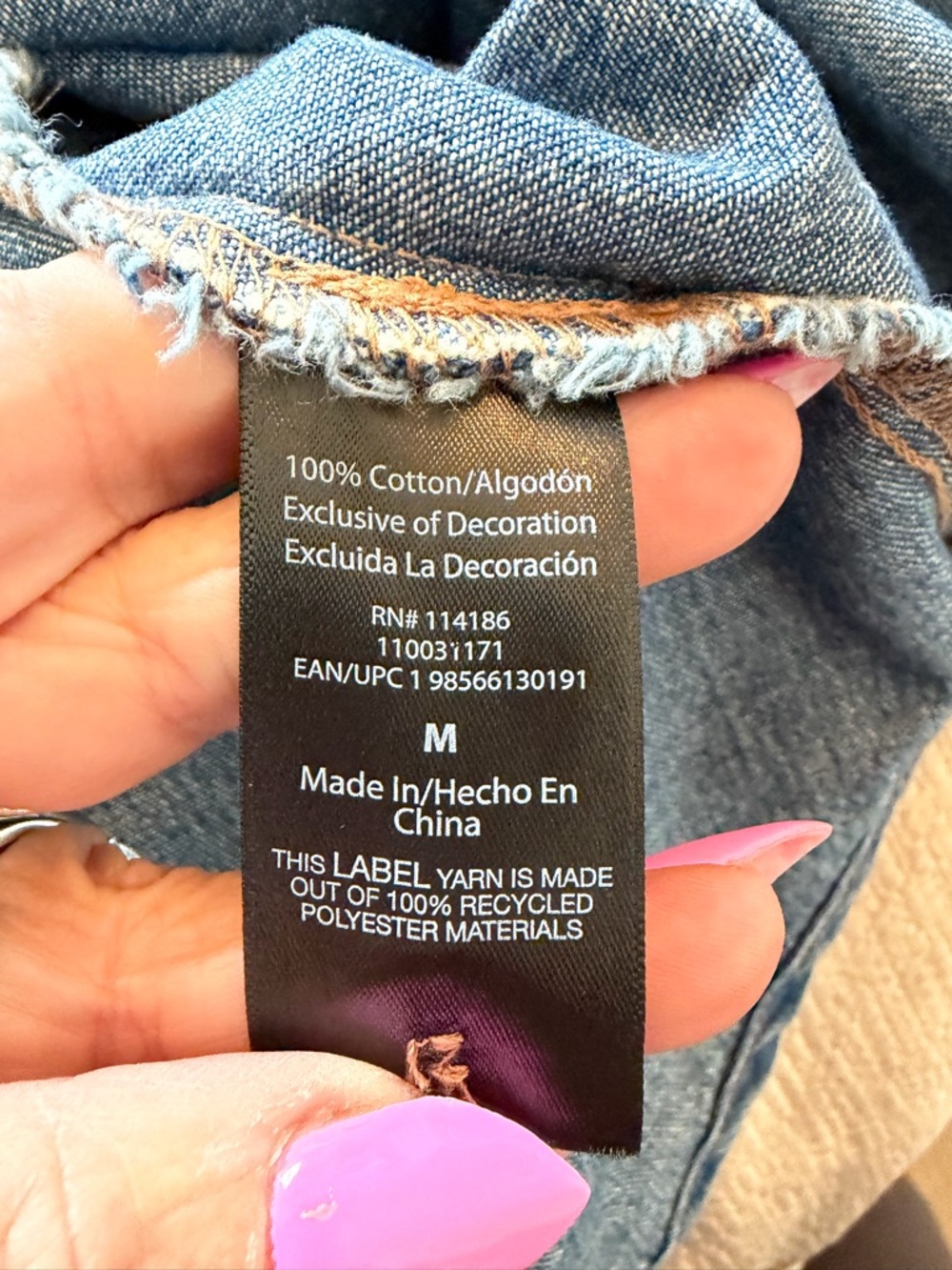 #582 Frye Blue Denim Button-Front Shirt Dress with Waist Tie - Picture 11 of 12